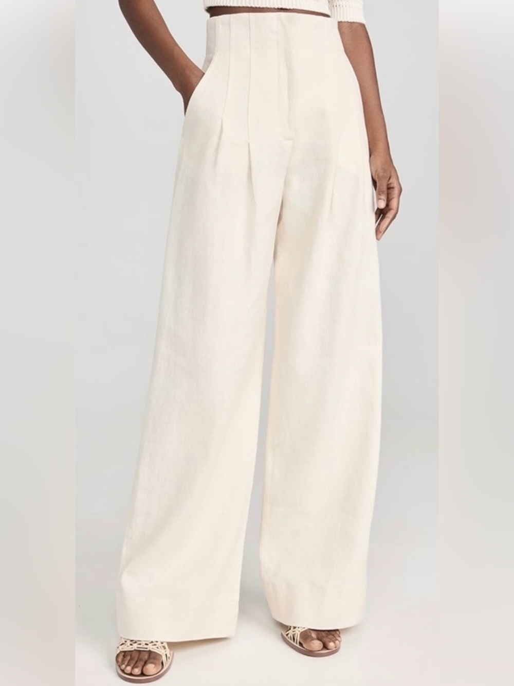 A.L.C. Bennett Sateen Wide Leg Pants Size 8